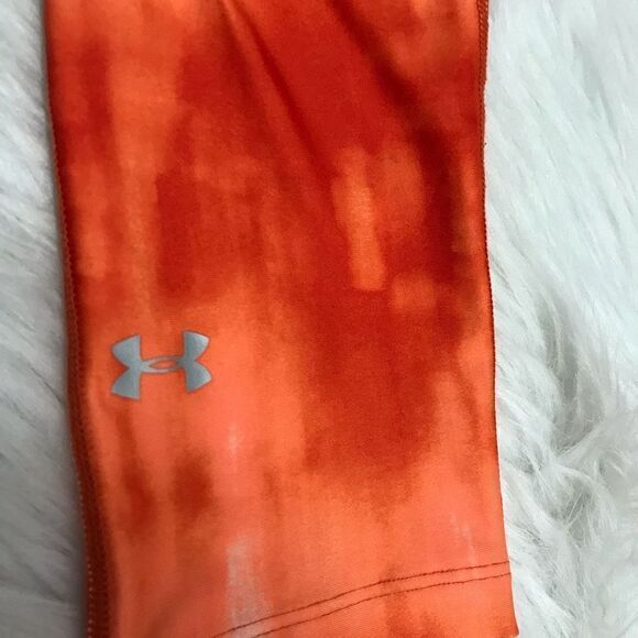 Under Armour Cropped Workout Leggings Size xs Heatgear compression tie dye - Picture 5 of 11